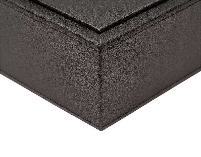 Castle Armory by Castle - Leatherette Two Stackable Paper Trays Desk Organizer - Clutter Organizer for Home, Office, Personal, and Employee Files (Two Paper Trays - Stackable) - Image 5
